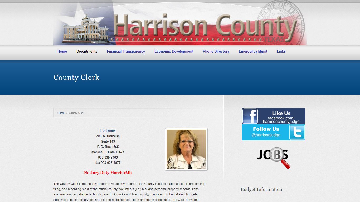 County Clerk « Harrison County